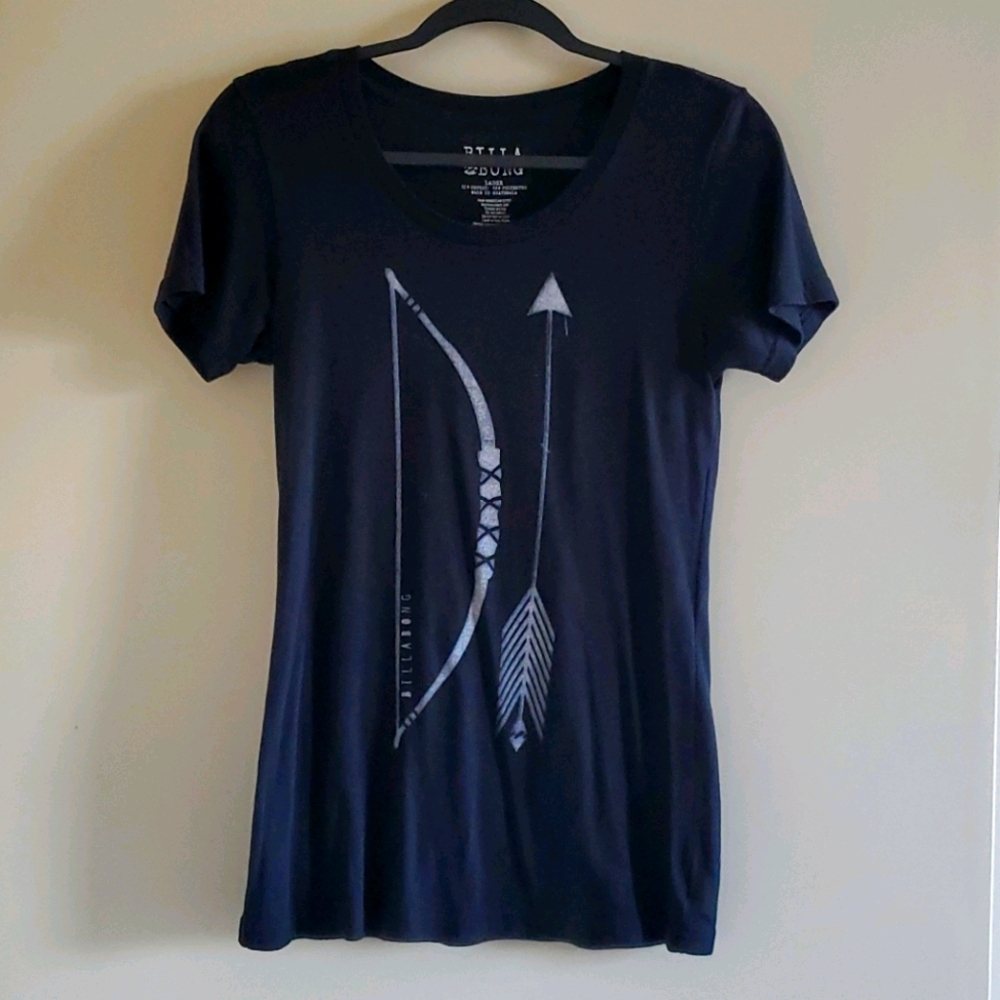 Billabong black tee. Size L.